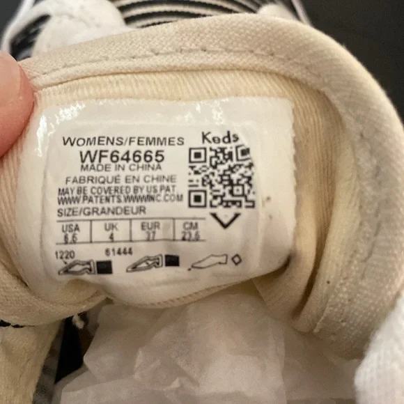 Keds X Kate Spade New York Triple Kick Striped Mesh Sneakers. Size 6.5 - Picture 8 of 9